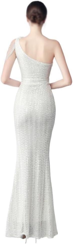 YUYUFA Banquet Socialite Sequin Vertical Long Slim-fit Dress Evening Dress for Women - Image 5
